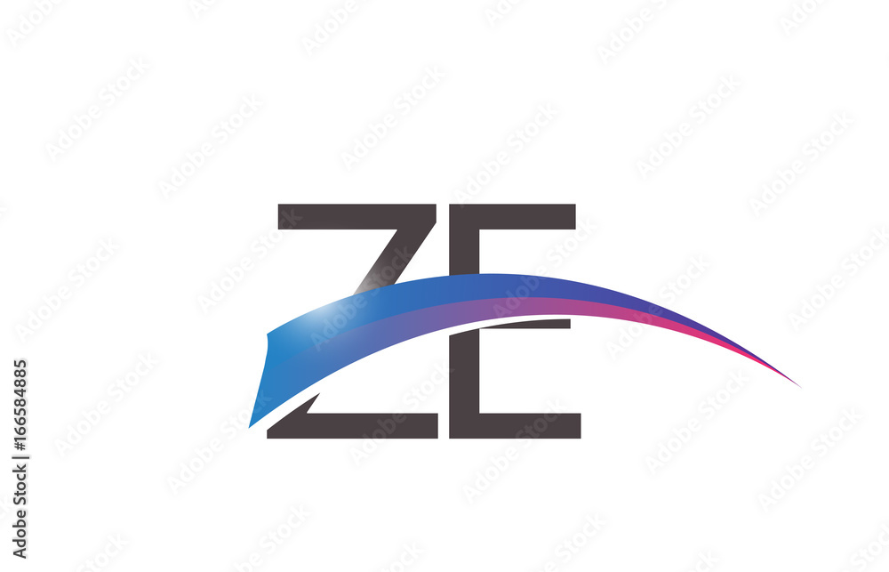 ZE Initial Logo for your startup venture ZE Initial Logo for your startup venture
