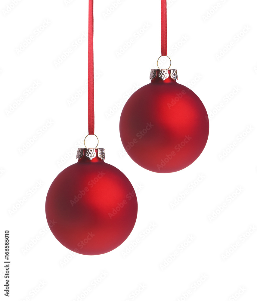 Rote Weihnachtsugeln Rote Weihnachtsugeln