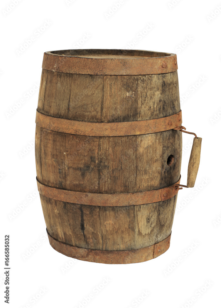 Vintage barrel of wine