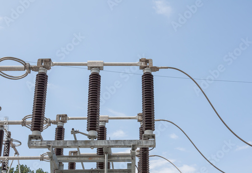 Electrical equipment in outdoor substation