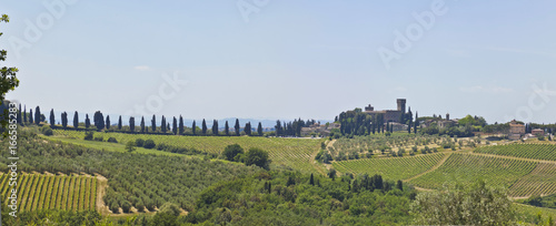 Toskana-Panorama, im Chianti-Gebiet bei Montespertoli photo