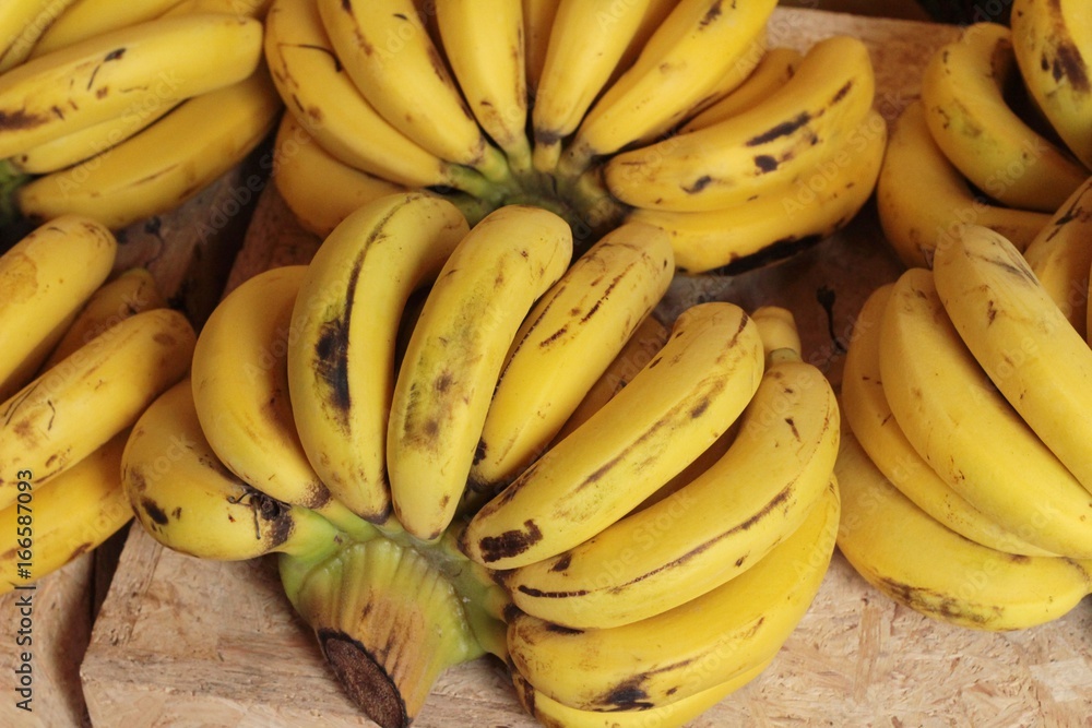 ripe banana is delicious in the market
