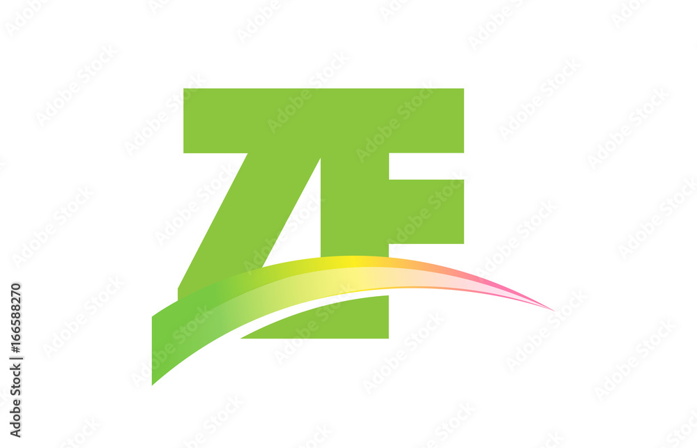 Obraz premium ZF Initial Logo for your startup venture