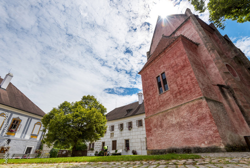 Monastery Zlata Koruna and chapel Andelu straznych, South Bohemia, Czech Republic