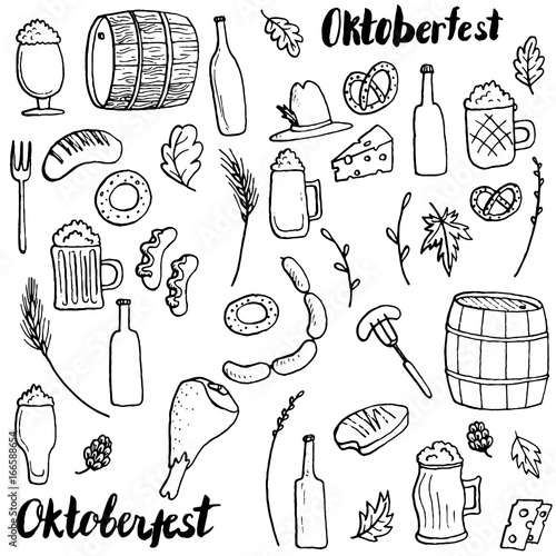 oktoberfest doodle set