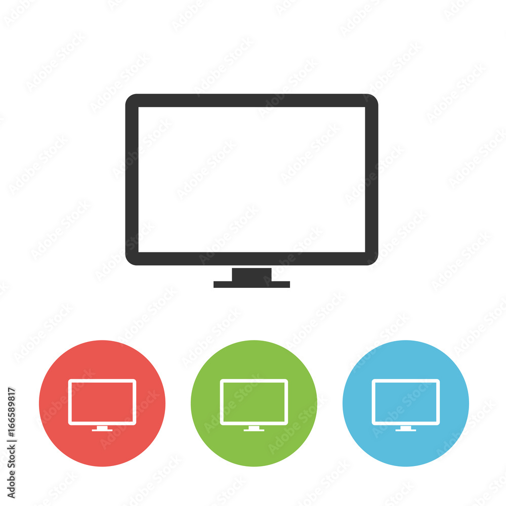 Monitor vector icon Monitor vector icon