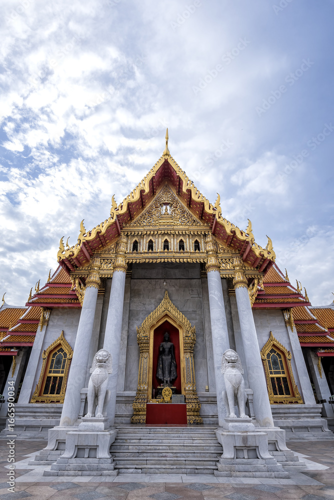 The Marble Temple, Wat Benchamabophit Dusitvanaram is a Buddhist temple in Dusit district of Bangkok, Thailand. Landmark of Bangkokog Thailand.