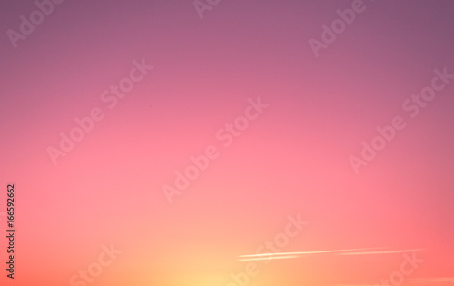 Colorful sky after sunset. The Sky Background. pink sunset