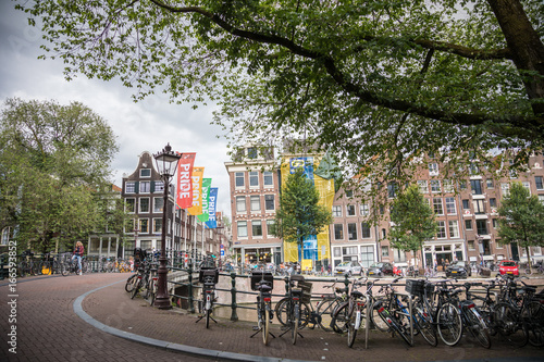 Photography Bicycle parked on Reesluis bridge