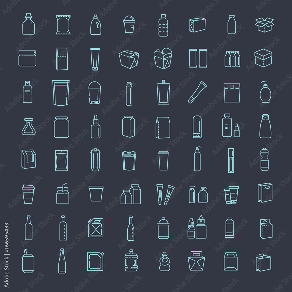 Bottle, packaging collection - vector Bottle, packaging collection - vector