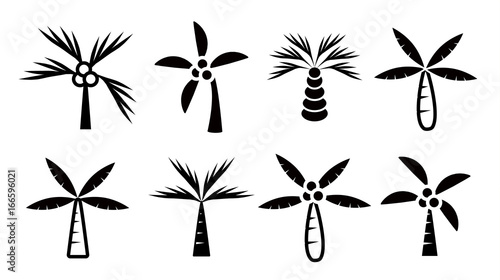 palms icon set