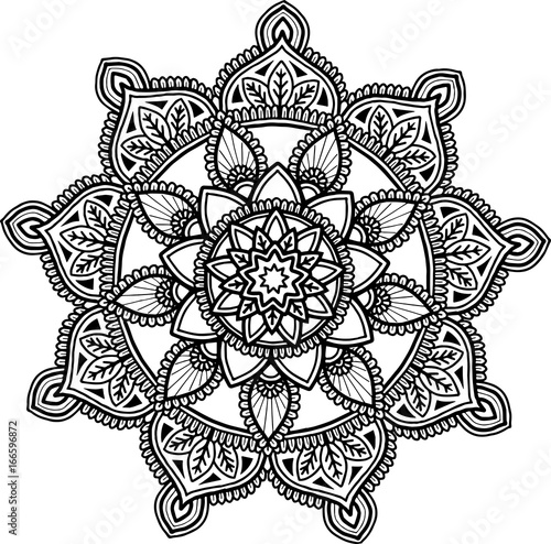 Figure mandala for coloring