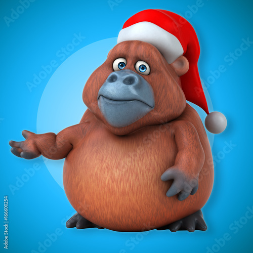 Fun Orangutan - 3D Illustration