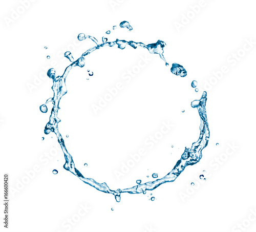 Circle water splashes.