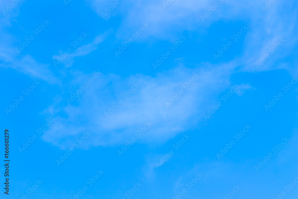 Blue sky with clouds background lines intersect.