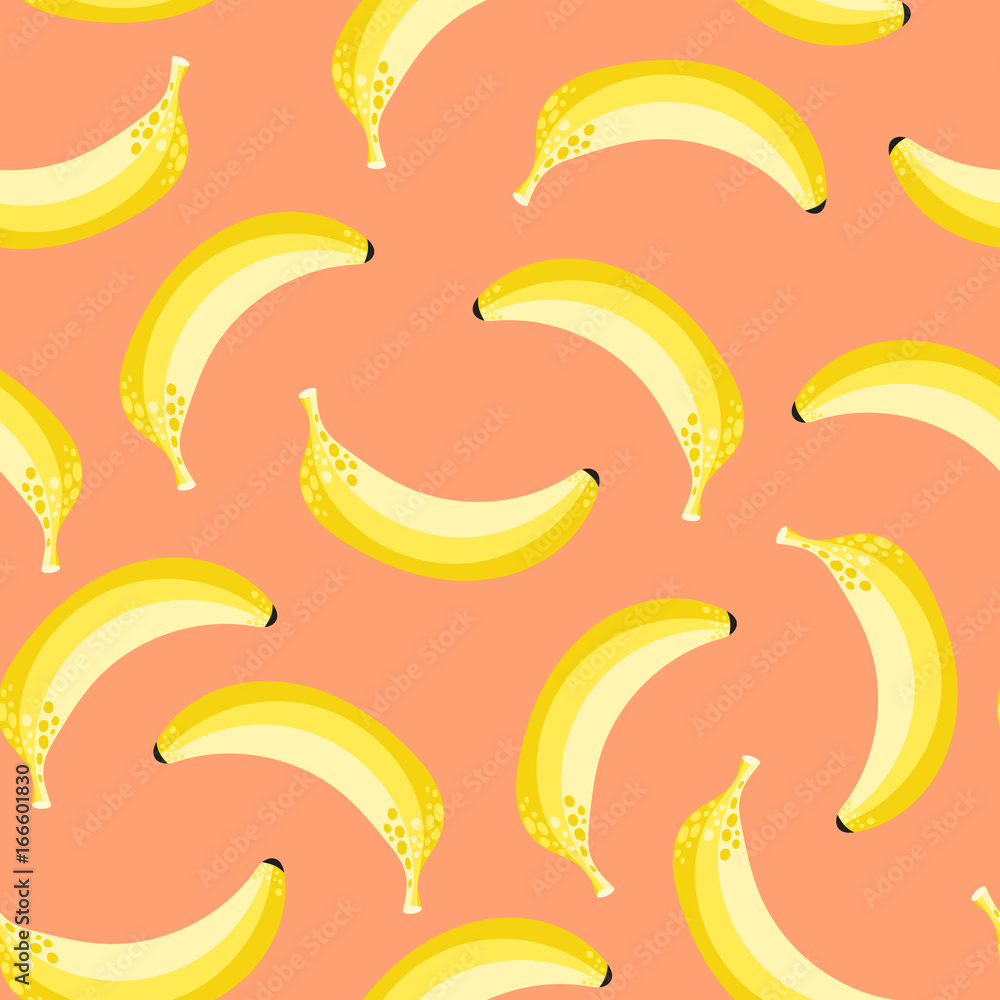 Seamless pattern with bananas.
