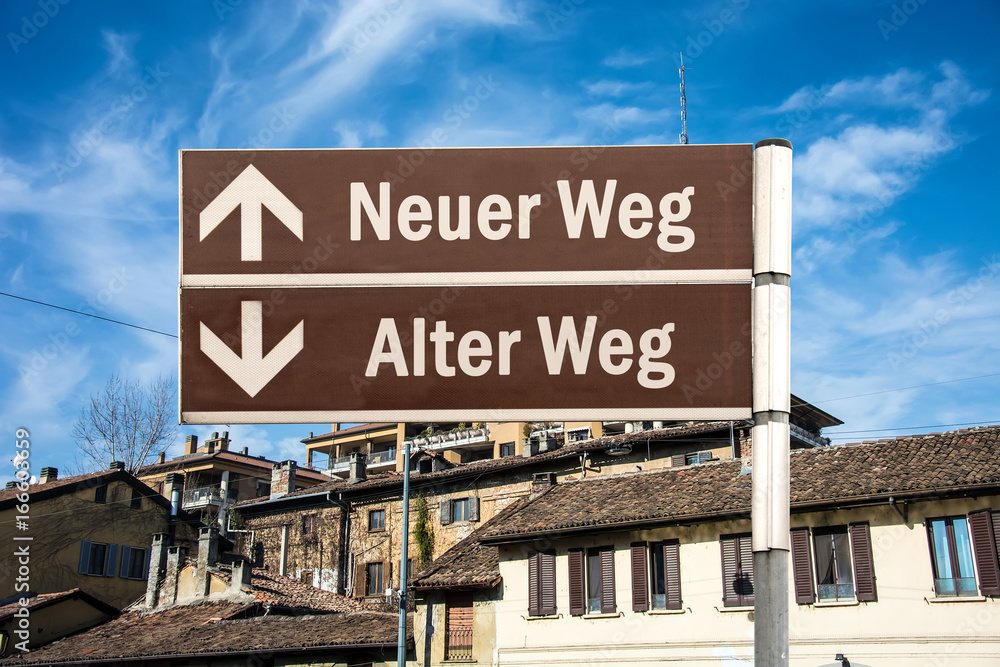 Obraz premium Schild 230 - Neuer Weg