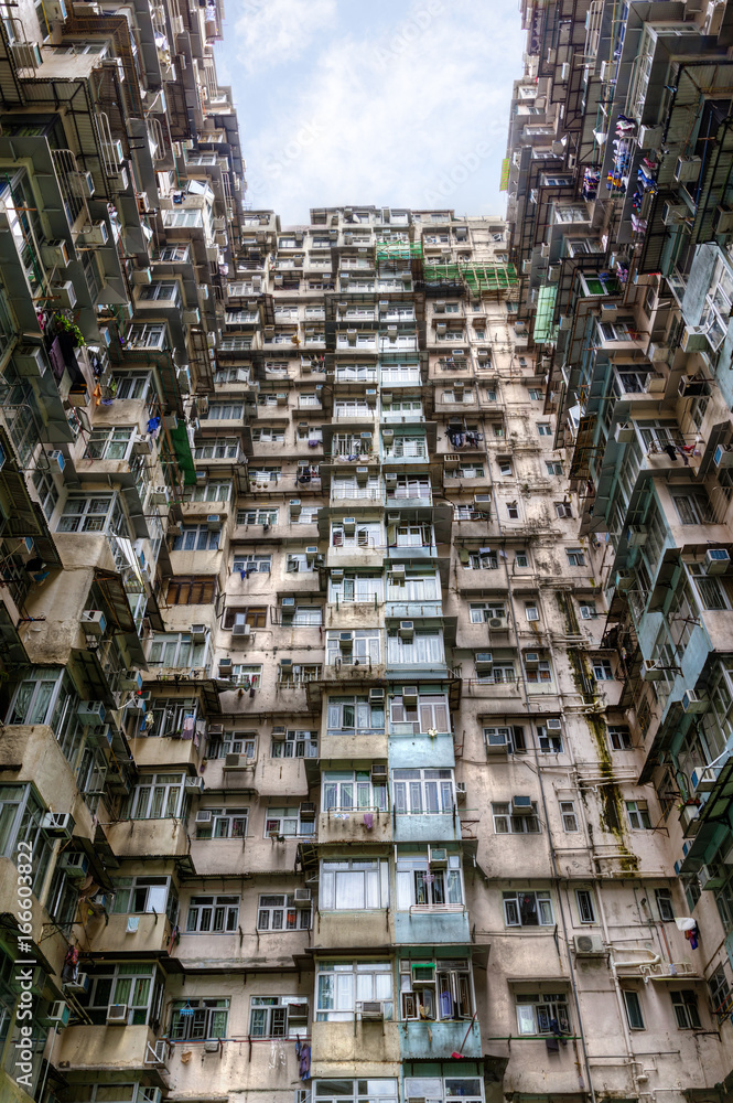 Obraz premium Crowded Housing in Hong Kong