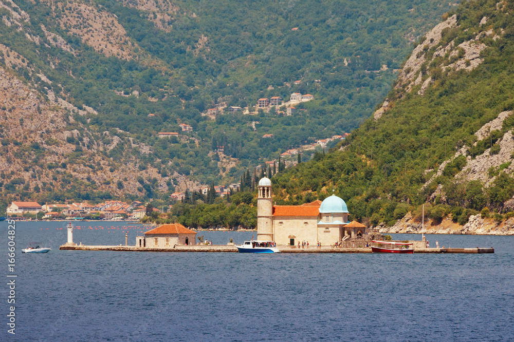 Island of Our Lady of The Rocks (Gospa od Skrpjela). Bay of Kotor, Montenegro