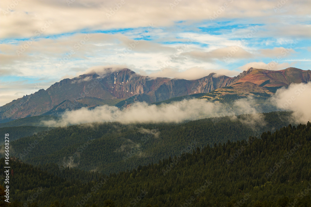 Beautiful Sunrise on Pikes Peak Colorado