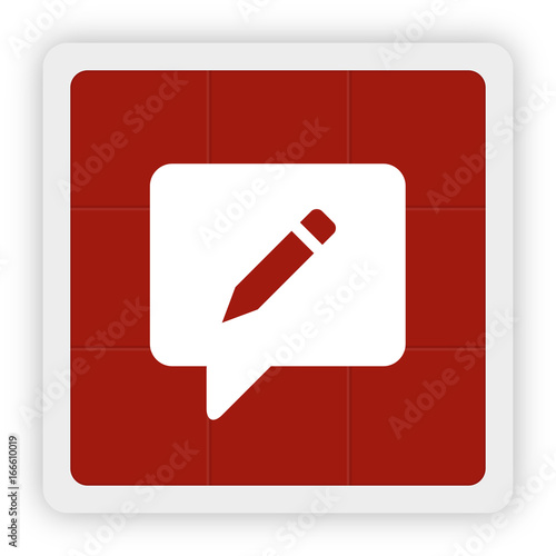 Red Icon Schaltfläche - Blog