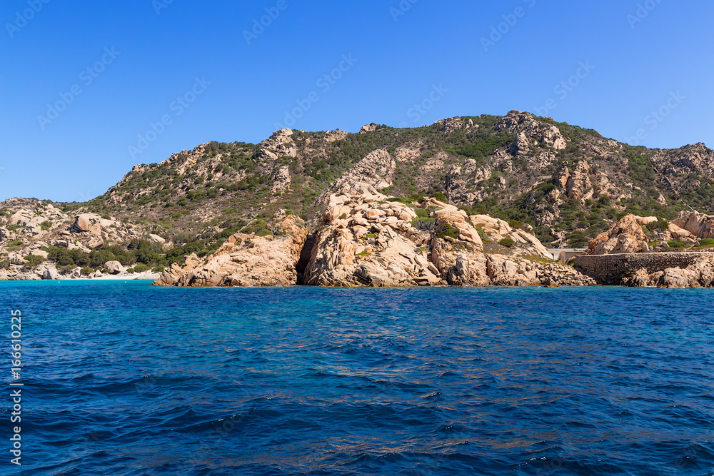 Archipelago of La Maddalena, Italy. One of the picturesque islands