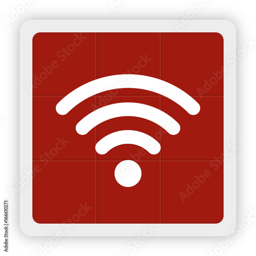 Red Icon Schaltfläche - Empfang