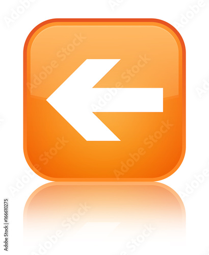 Back arrow icon special orange square button Free Download Back arrow icon special orange square button - GFXLoad