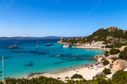Archipelago of La Maddalena, Italy. Picturesque bay with clear water