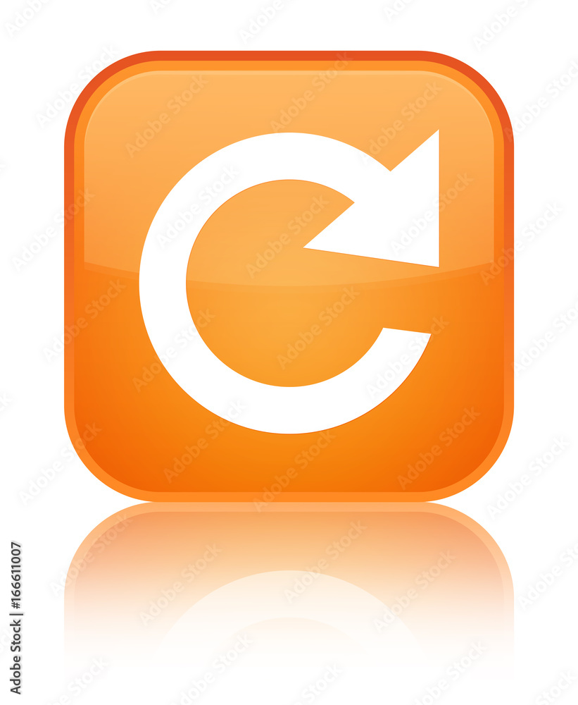 Reply rotate icon special orange square button Reply rotate icon special orange square button