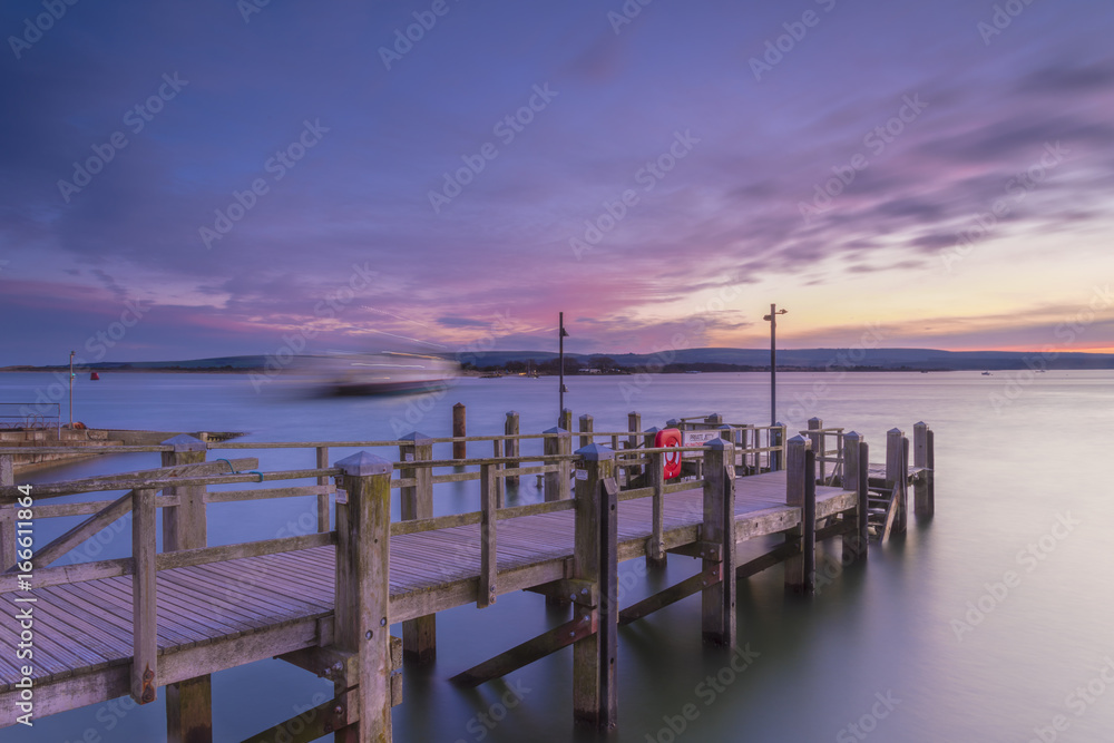 Sunset at Sandbanks in Dorset