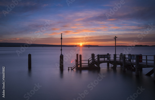Sunset at Sandbanks in Dorset © allouphoto