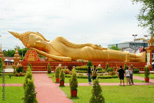 Fotografija The Lying Buddha at Pha That Luang,Vientiane, Laos