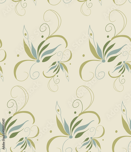 Vector  abstract background  floral pattern