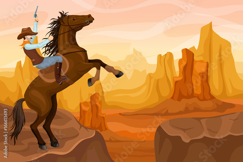 Western Scenery Background