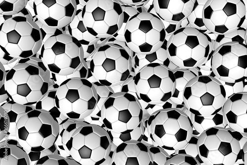 Fototapeta Koncepcja 3D piłki nożnej / piłki nożnej