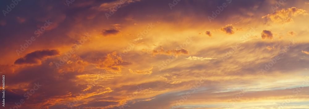 panoramic vanilla sky sunset background