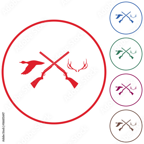 Hunting club logo icon