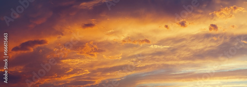 panoramic vanilla sky sunset background