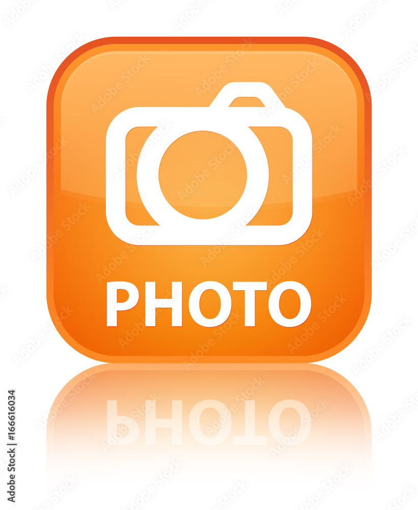 Photo (camera icon) special orange square button Photo (camera icon) special orange square button