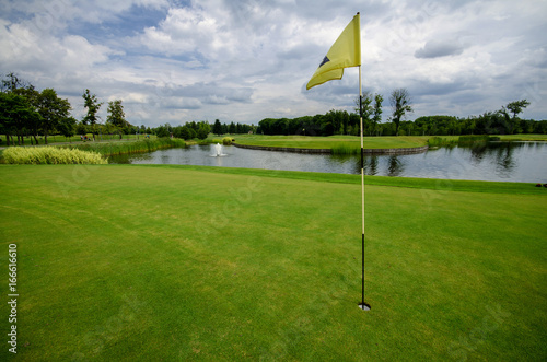 flag on Golf course