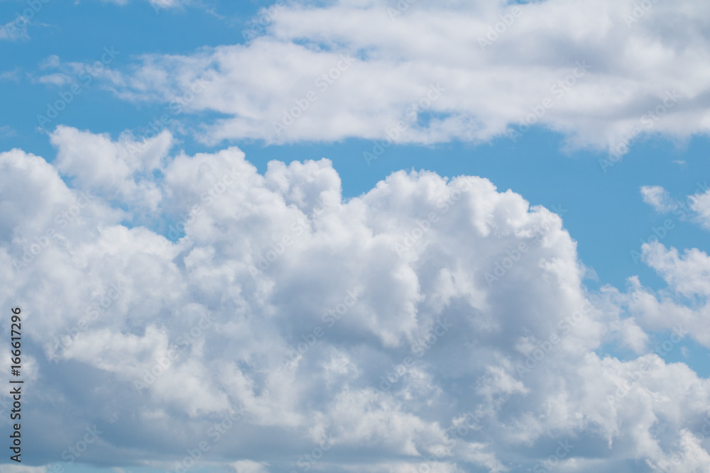 Beautiful large fluffy clouds in the sky Beautiful large fluffy clouds in the sky
