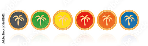 Palme - Bronze Buttons