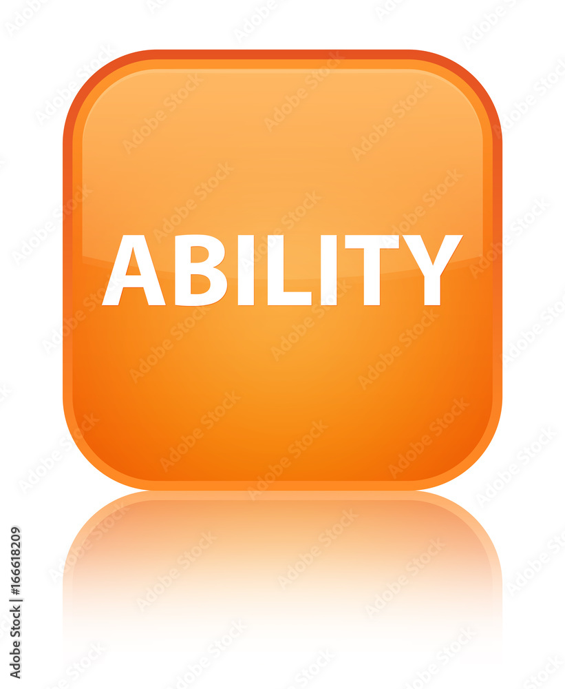 Ability special orange square button Ability special orange square button