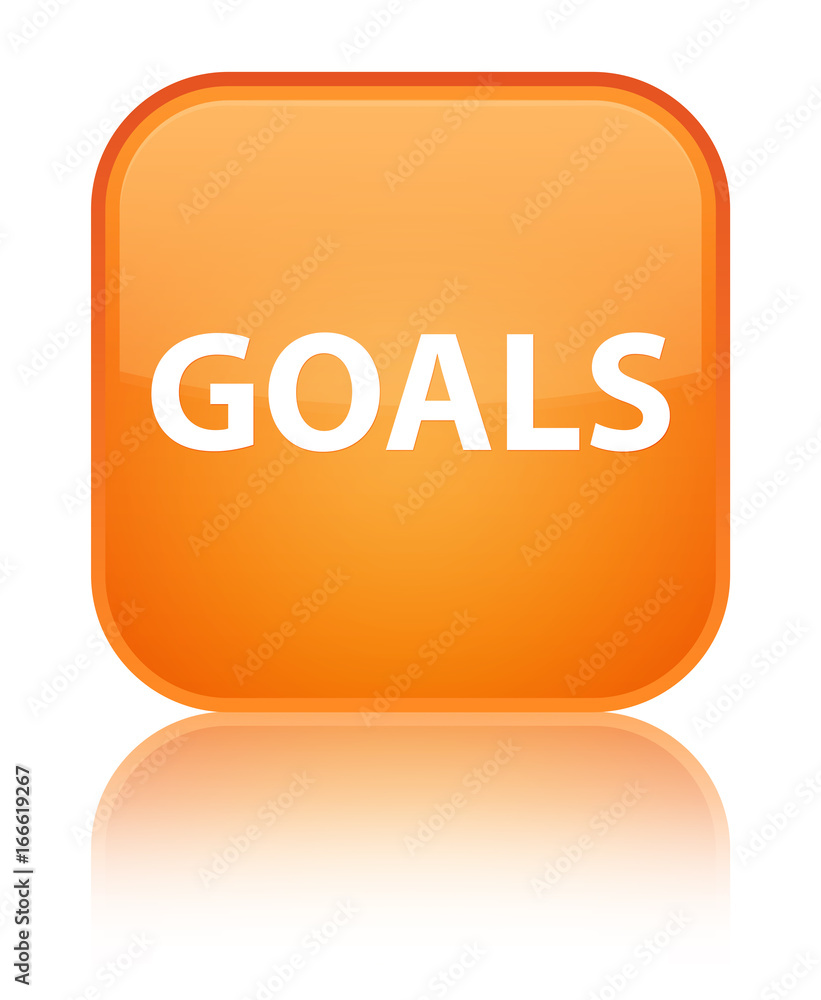 Goals special orange square button Goals special orange square button