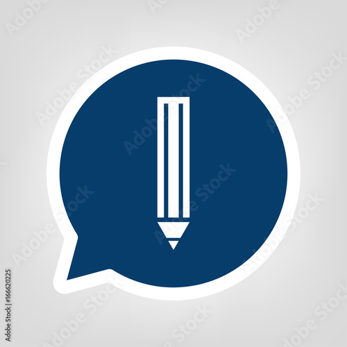 Sprechblase Stift