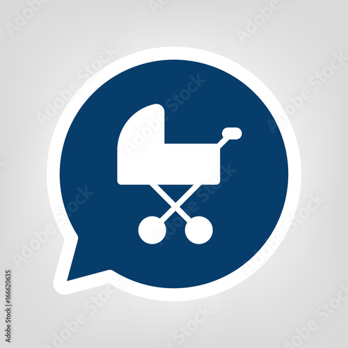 Sprechblase Kinderwagen