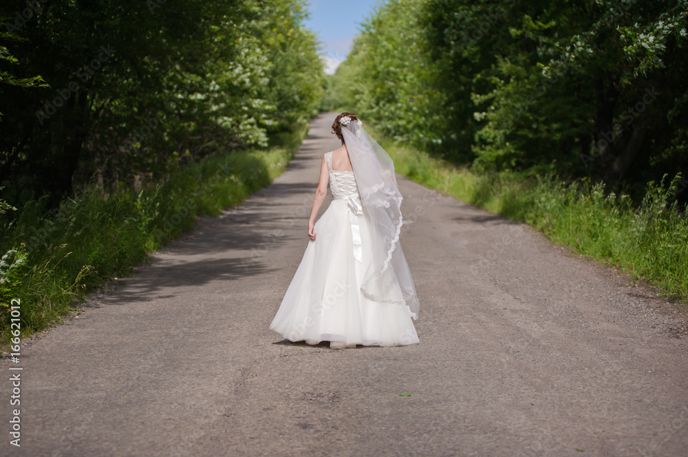 Beautiful bride in wedding dress Beautiful bride in wedding dress