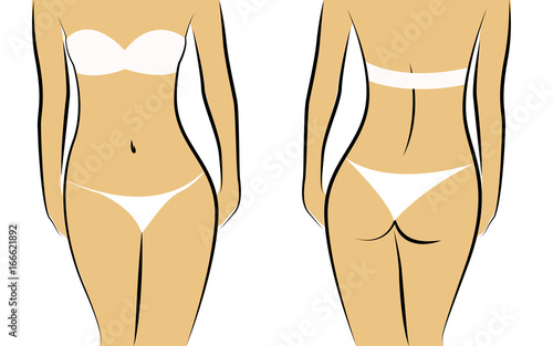 frau in weißer unterwäsche