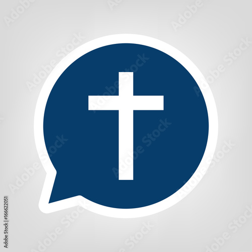 Sprechblase Kreuz